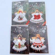 Designs for the Needle Lot Of 4 Angel Ornament Counted Cross Stitch Kits Sealed
