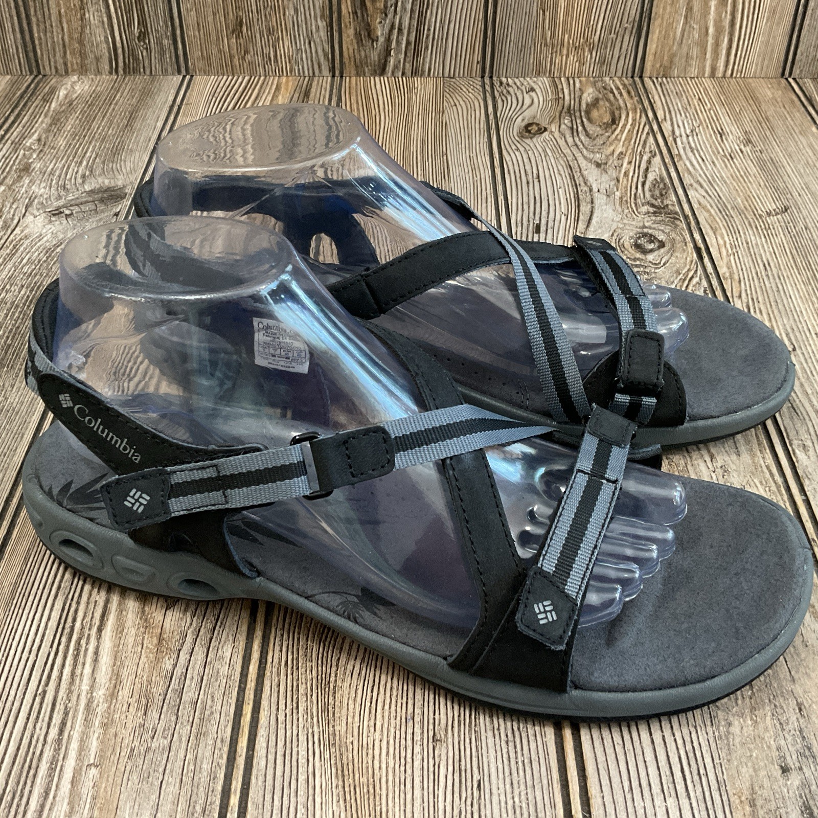 Sandalias de senderismo Columbia para mujer gris exterior naturaleza confort YL5270-010 talla 9