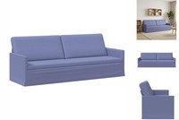 3-Sitzer Sofa Jeans Blau 220X81X82 Cm Stoff