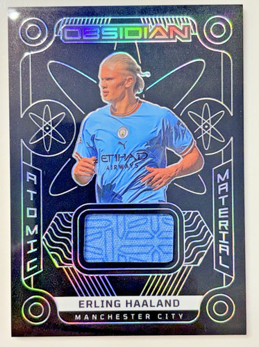2022-23 Panini Obsidian ERLING HAALAND 015/199 Patch Atomic Material Man City