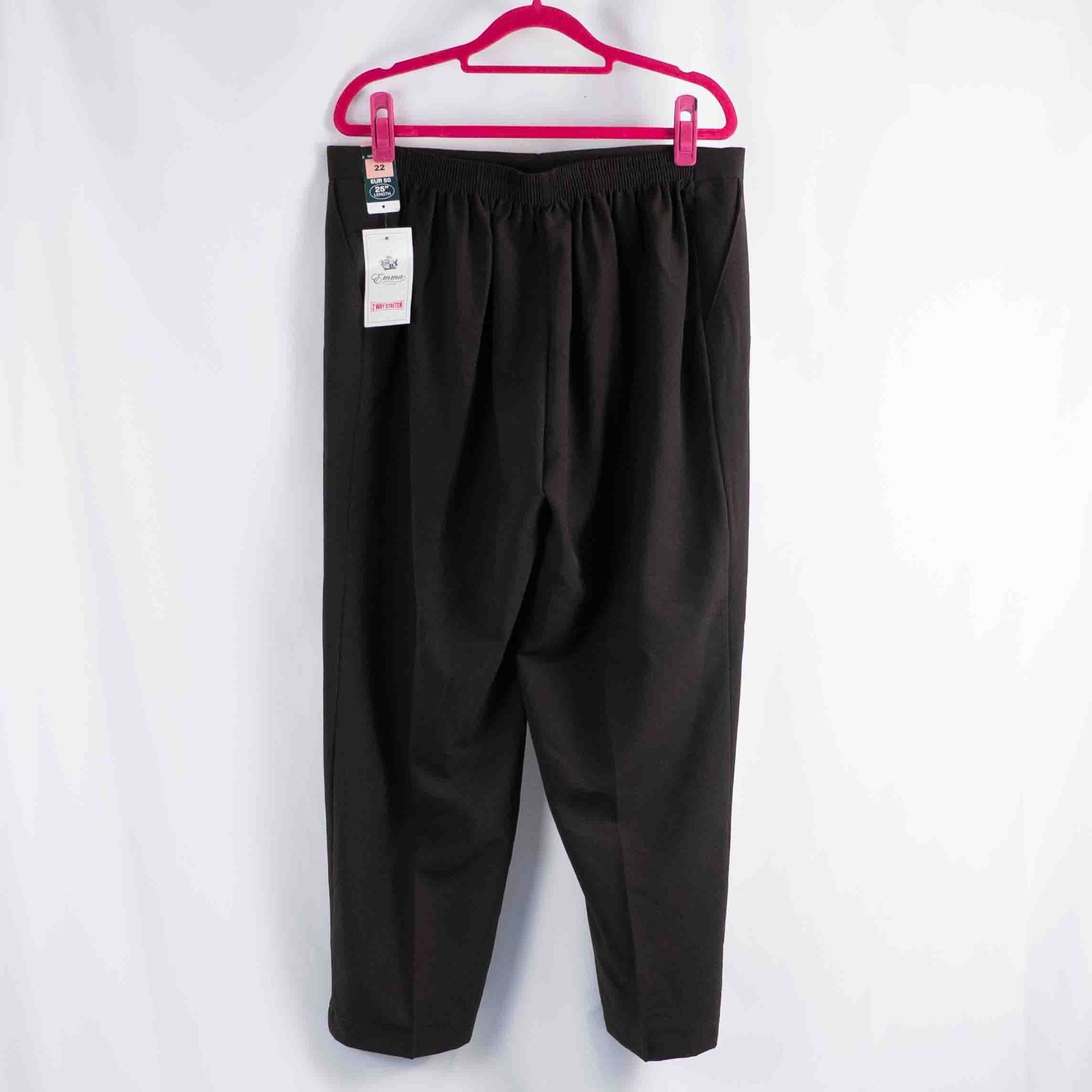 Emma Collection Brown Elasticated 22 Trousers NWT RRP £17.00 image 3