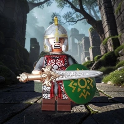 Excuisit Lego Custom Minifigure Eomer with Rohan Sword / Neu - Bild 1 von 2