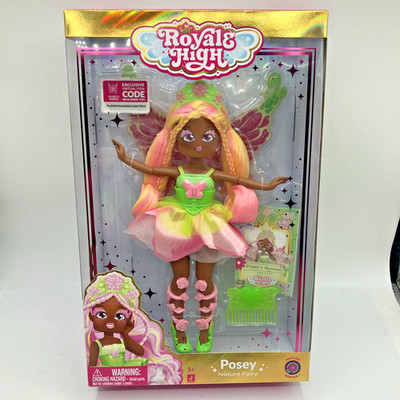Royale High Posey the Nature Fairy Wings Doll W/ Digital Virtual Code - New