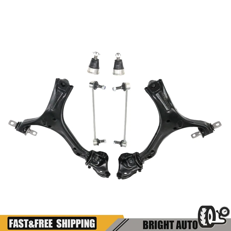 For 2013-2017 Honda Accord Acura TLX Front Lower Control Arms Sway Bar Links Kit - Image 3 of 4
