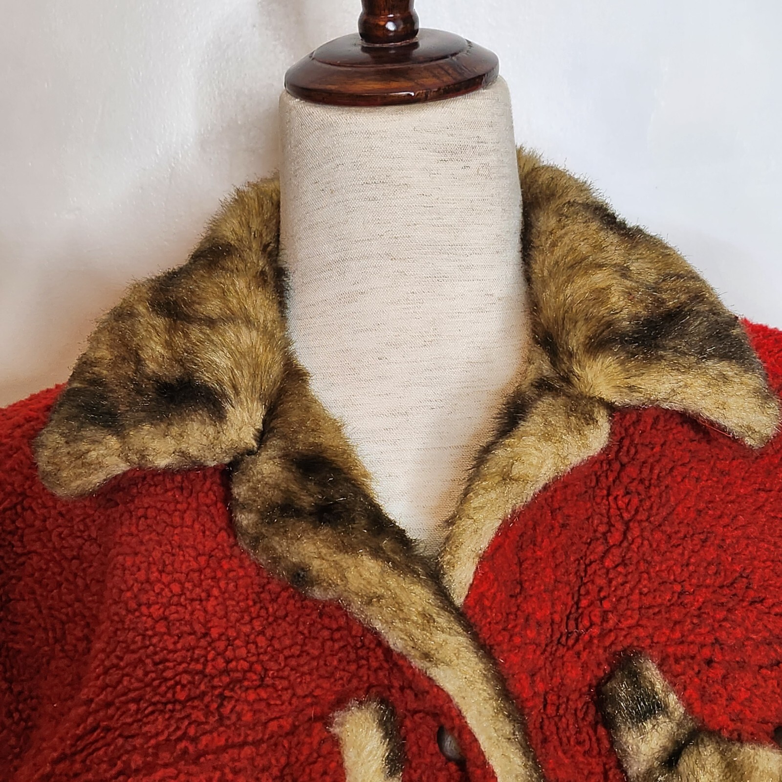 Vintage Tasha Polizzi Saddle Blanket Jacket Red Pile … Gem