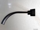 BATHROOM SQUARE BATH SPOUT BRASS 20CM MATTE BLACK