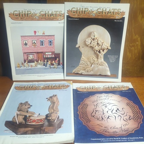 Chip Chats National Wood Carver Carving Association 10 Magazine Lot Musterbuch - Bild 2 von 16