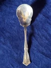 BERAIN 7 1/4" PRESERVE SPOON monogram front Wallace Sterling 1902 estate