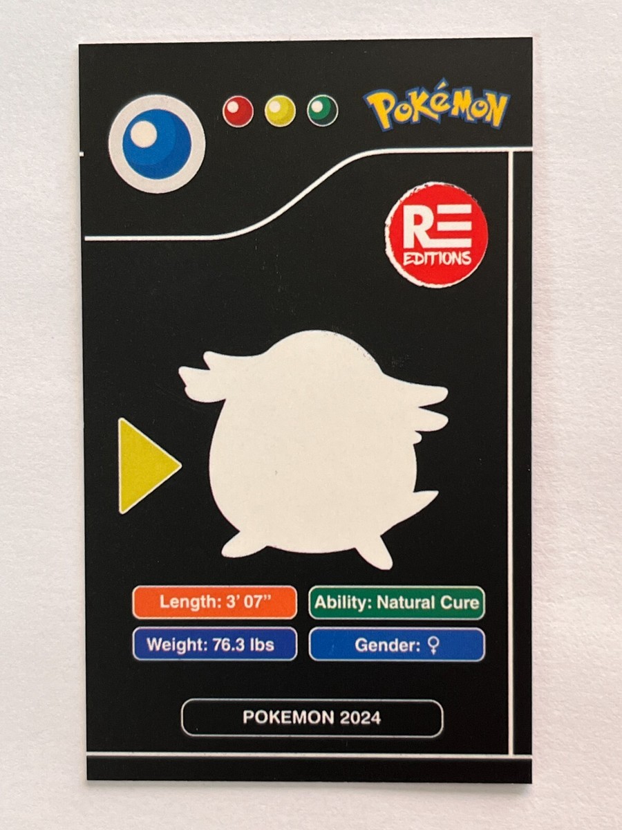 2024 POKEMON POKEDEX BLACK Card #113 CHANSEY Kanto Peru Edition | eBay