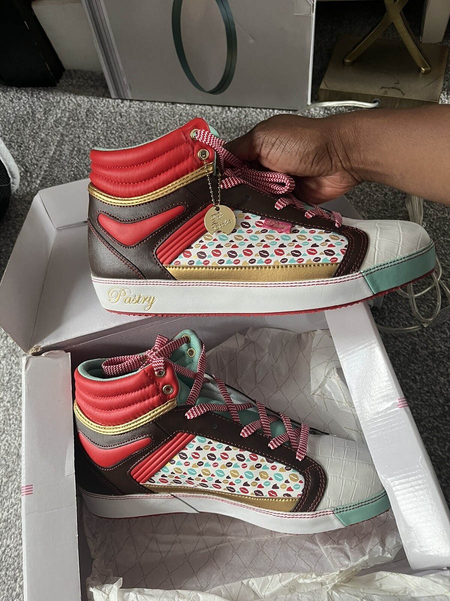 Pastry Red High Top Trainers, NEW, UK size (But Can Fit 8) RRP