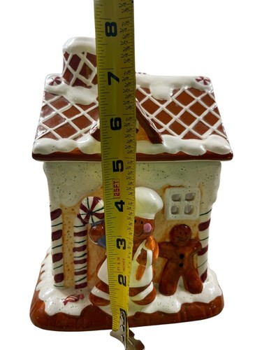 Lori Greiner Ceramic Gingerbread House Tart Warmer Holiday Christmas 2006 - 第 10/13 張圖片