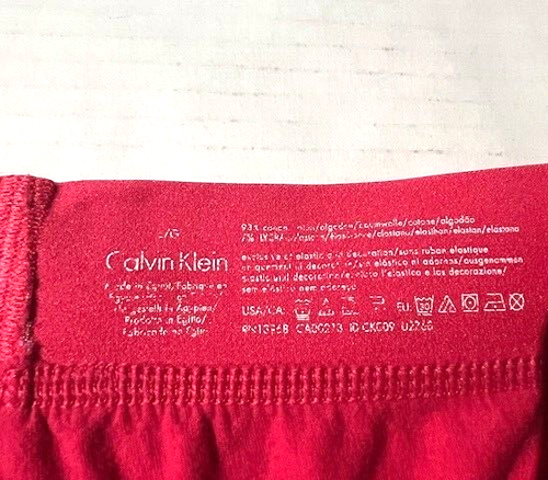CALVIN KLEIN Men Pink Cotton Boxer Trunk Brief Underwear sz L #698 Studded Logo - Picture 10 of 10