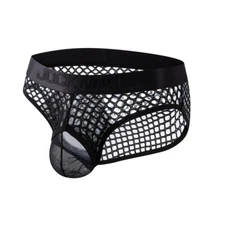 Men's Sexy Underwear Briefs Mesh Breathable Comfortable Low Rise Underpants