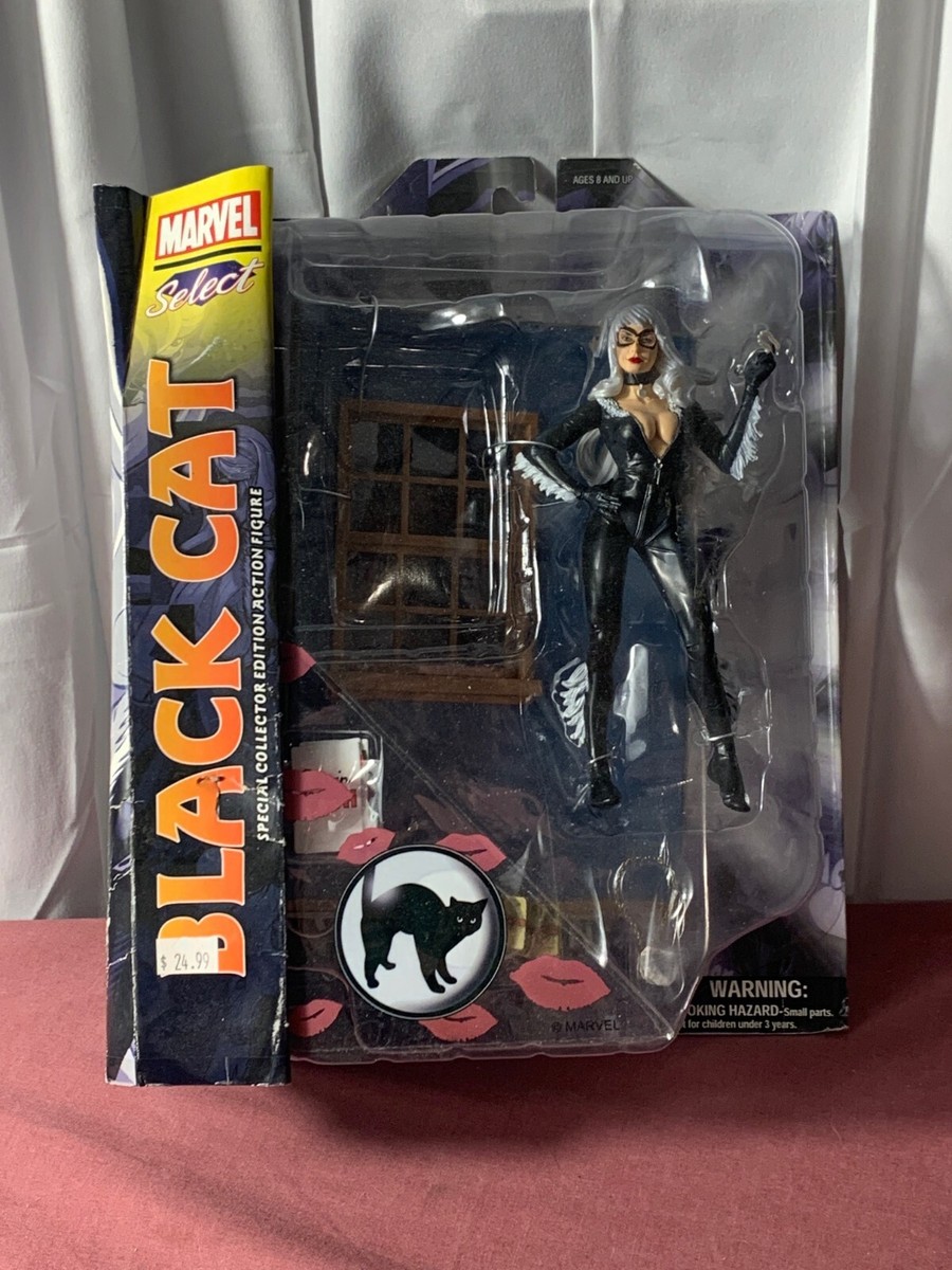 Marvel Select BLACK CAT Action Figure NIB COMPLETE 2009 Marvel Select BLACK CAT Action Figure NIB COMPLETE 2009