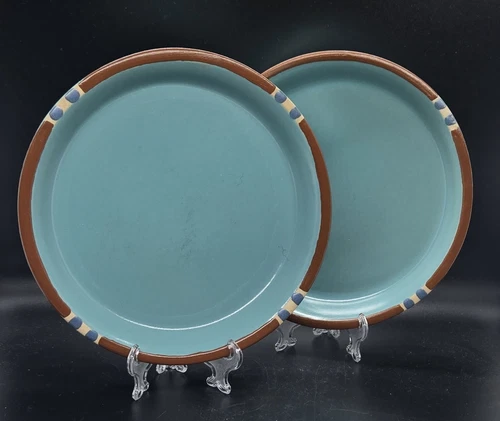 Set of 2 ~ Dansk Mesa Turquoise ~ Salad Plates ~ 7-1/2" ~ Portugal
