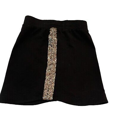 Kopen Kidpik Girls Youth Black Jersey Silver Sequin Skirt Size S 7/8