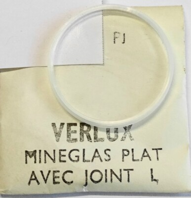 Verre De Montre Plat Diamètre 33.1 Mm Avec Joint En L - Neuf Sans étiquette, Marque Verlux