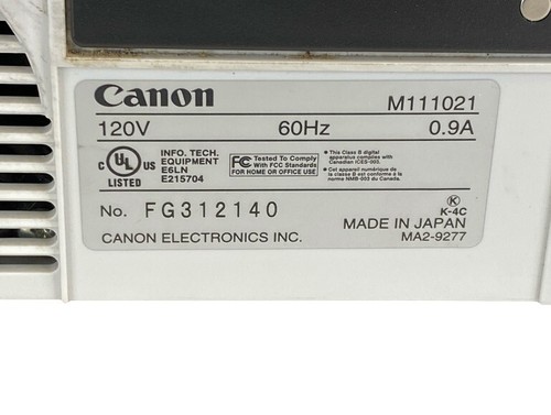 Canon Image Formula CR-190i M111021 USB 120V 60Hz Desktop Document Check Scanner - Picture 9 of 16