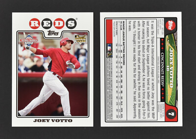 (10) 2008 Topps Nbcd Joey Votto #7 Reds RC Rookie Einsatz Karte Menge Nrmt / MT