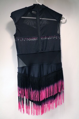 Weissman Sequins Unitard Dance Dress w/ Fringe Size MA med adult - Picture 7 of 9