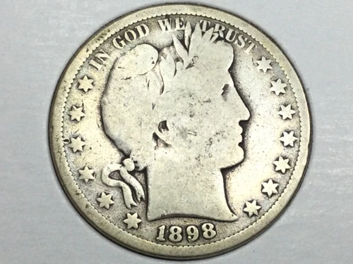 1898-S Barber Half in very good