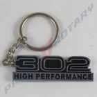 302 HIGH PERFORMANCE Keyring BLACK Key Chain NEW for Ford Mustang GT Pony Shelby