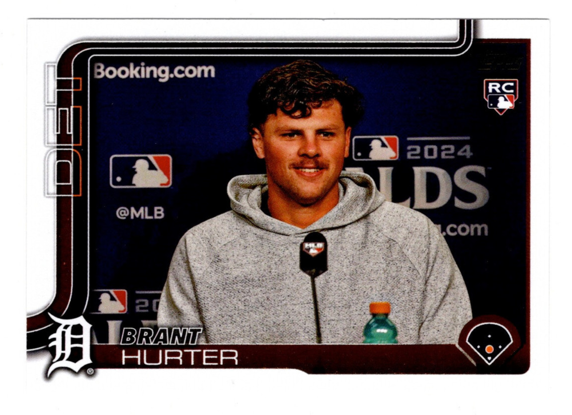 BRANT HURTER 2025 TOPPS GOLDEN MIRROR RC SSP #348 DETROIT TIGERS