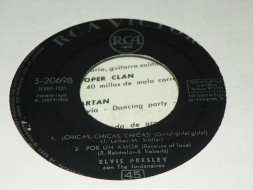 ELVIS PRESLEY -GIRLS,GIRLS,GIRLS 7" RARE SPAIN RELEASE-ORIGINAL - Picture 4 of 4