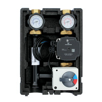 Pumpengruppe Heizkreisset Mit 3-Wege Mischer Inkl. Mischermotor, Grundfos UPM3