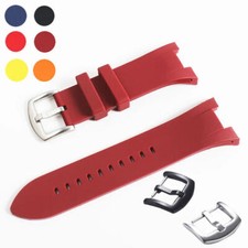 31mm Strap Silicone/Rubber Watch Band For Armani ARAX1803 AX1802 AX1050 Bracelet