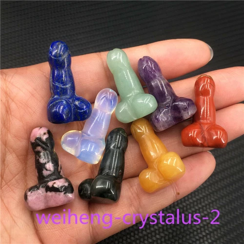 Wholesale Natural mix mini Penis Carved quartz Crystal Massager Wand Healing - Picture 12 of 296