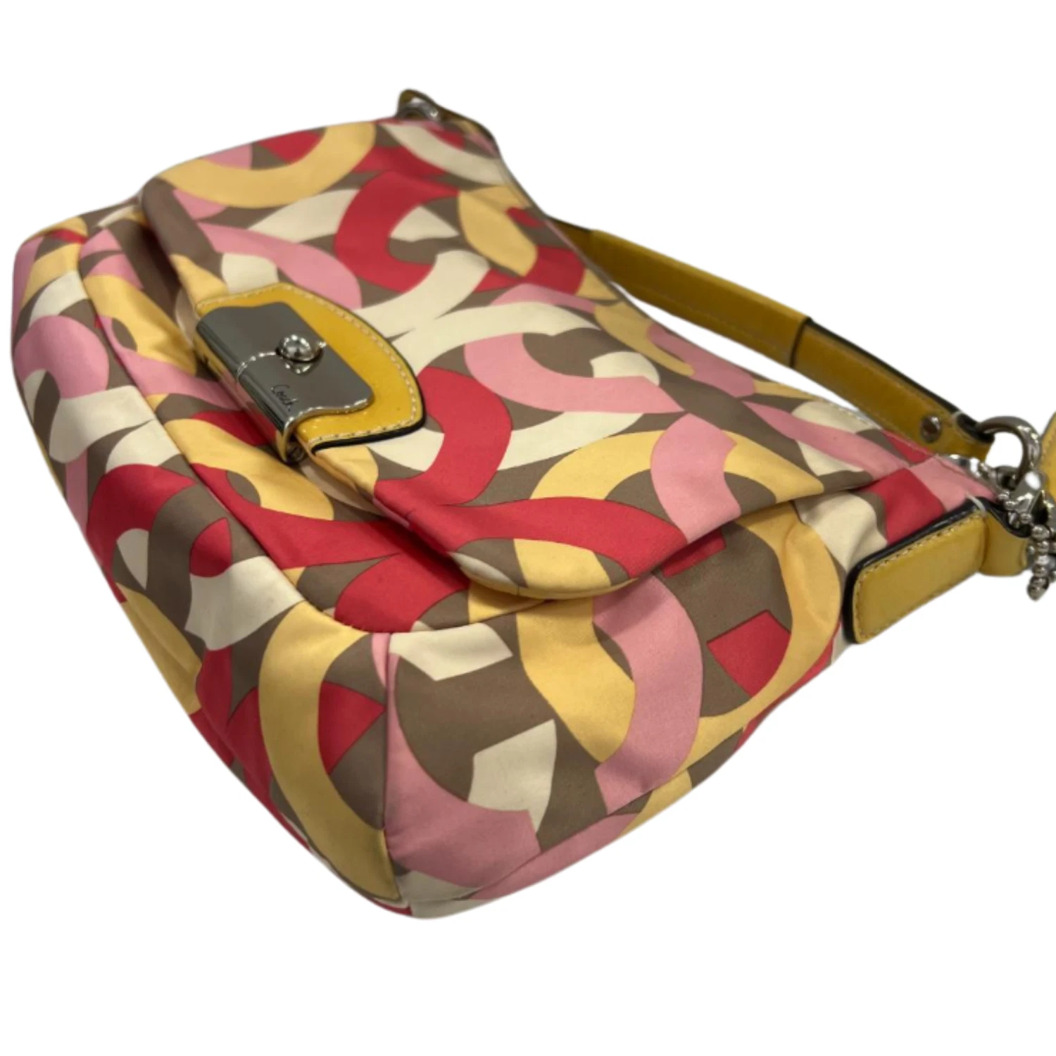 Coach Borsa a Tracolla 2 Vie Op Art Multicolore Cotone F22743