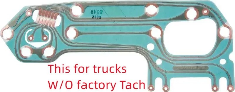 1967-72 GMC C/K15 C/K25 Jimmy Truck Printed Circuit Board W/ Gauges & Tach - Image 4 of 4