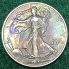 Beautifully Toned 1936 Walking Liberty Half Dollar Natural Toning #515