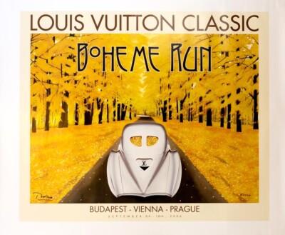 LOUIS VUITTON BOHEME RUN 2006 POSTER ORIGINAL HAND SIGNED BY