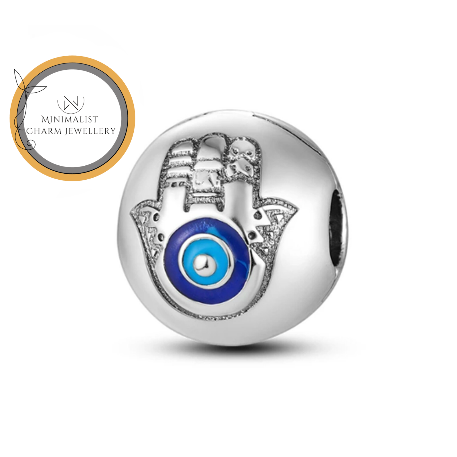 Hamsa Hand Evil Eye Bracelet Charm for Faith Jewelry Crafting Accessory