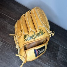 FRANKLIN SLINGBACK Tan Steer Hide Leather Baseball Softball Glove RHT Used