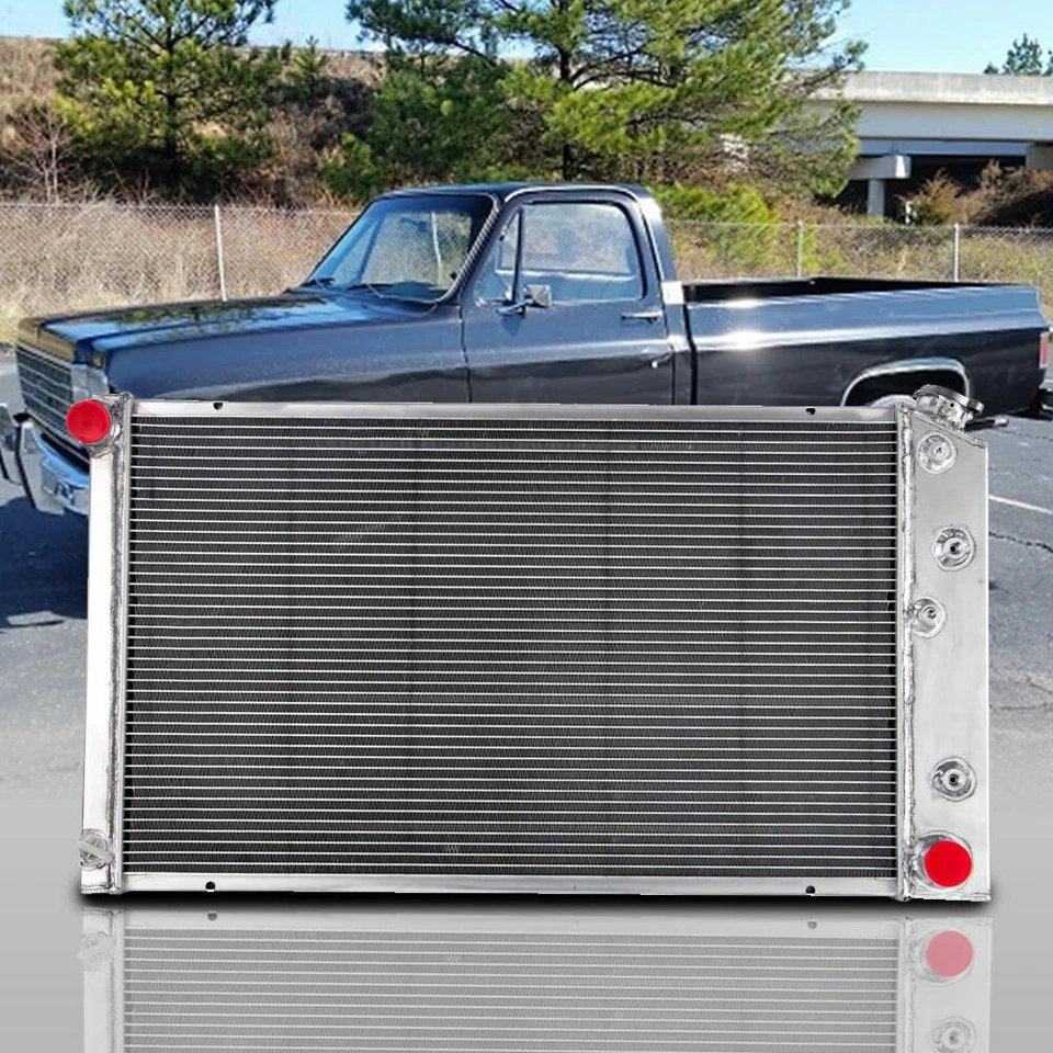 3-Row Aluminum Radiator for Chevy 68-73,71 Chevelle/68-77 El Camino/71-79 Impala - Image 2 of 4