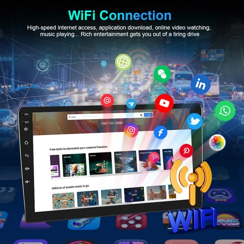 Große Stereoanlage für 2010-2019 Toyota 4runner Autoradio 10,33 Zoll GPS Navi - Bild 19 von 19