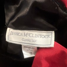 Vintage Jessica McClintock Gunne Sax Velvet Dress Sweetheart Junior Womens 7/8