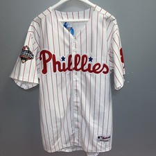 Vintage Majestic Philadelphia Phillies 2008 WS Shane Victorino Jersey Sz 52 