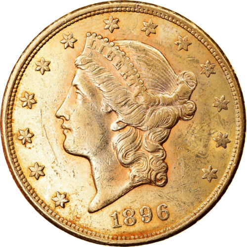 [#874298] Moneta, USA, Liberty Head, $20, Double Eagle, 1896, U.S. Mint, San Fra - Zdjęcie 1 z 2