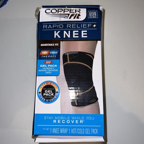 Copper Fit Rapid Relief Knee Hot Cold Therapy Adjustable Wrap One Size Fits Most eBay