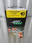 (5 Lbs) 1-1/4” Duplex Screws Reusable, Bright Orange Hex Phillip Head