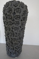 KARE DESIGN Steingut Vase  Rose Multi Grey Small Höhe ca. 37 cm used + RAR