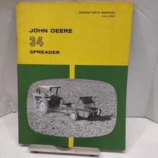 John Deere 34 Spreader Operator's Manual  OM-C18820 24 Pages NOS