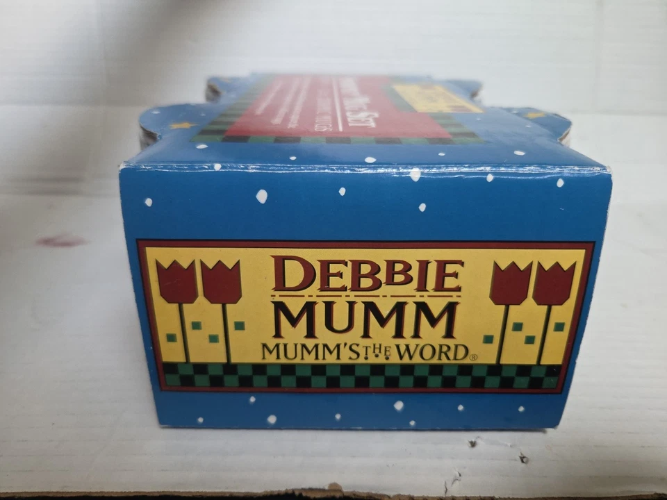 Juego de 4 tazas muñeco de nieve Debbie Mumm NOS Foto 4 de 4