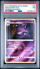 2017 POKEMON SUN & MOON CRIMSON INVASION #38 GENGAR-REVERSE FOIL PSA 7