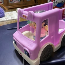Fisher Price Little People Ice Cream Truck Purple Delivery Truck And Girl Figure