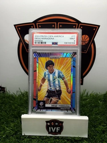 2024 Prizm Copa America Diego Maradona Manga #17 PSA 9🔥📈